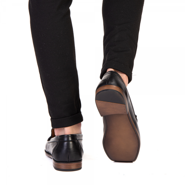 Ανδρικά παπούτσια Lister μαύρα, 4 - Kalapod.gr